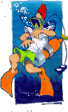 Diver Cartoon